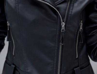 фото 5 Байкерская кожаная куртка маленькая