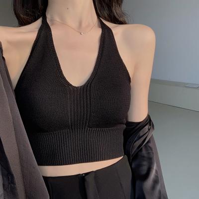 купить Короткий вязаный топ