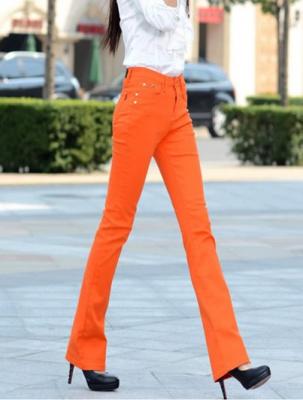 фото 8 Брюки джинсовые расклешённые цветные