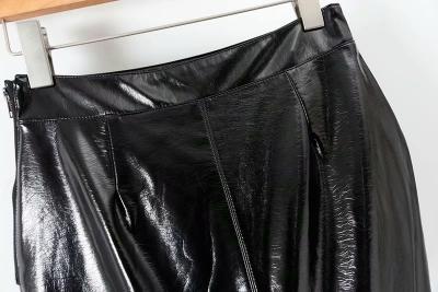фото 5 Юбка из лакированной кожи